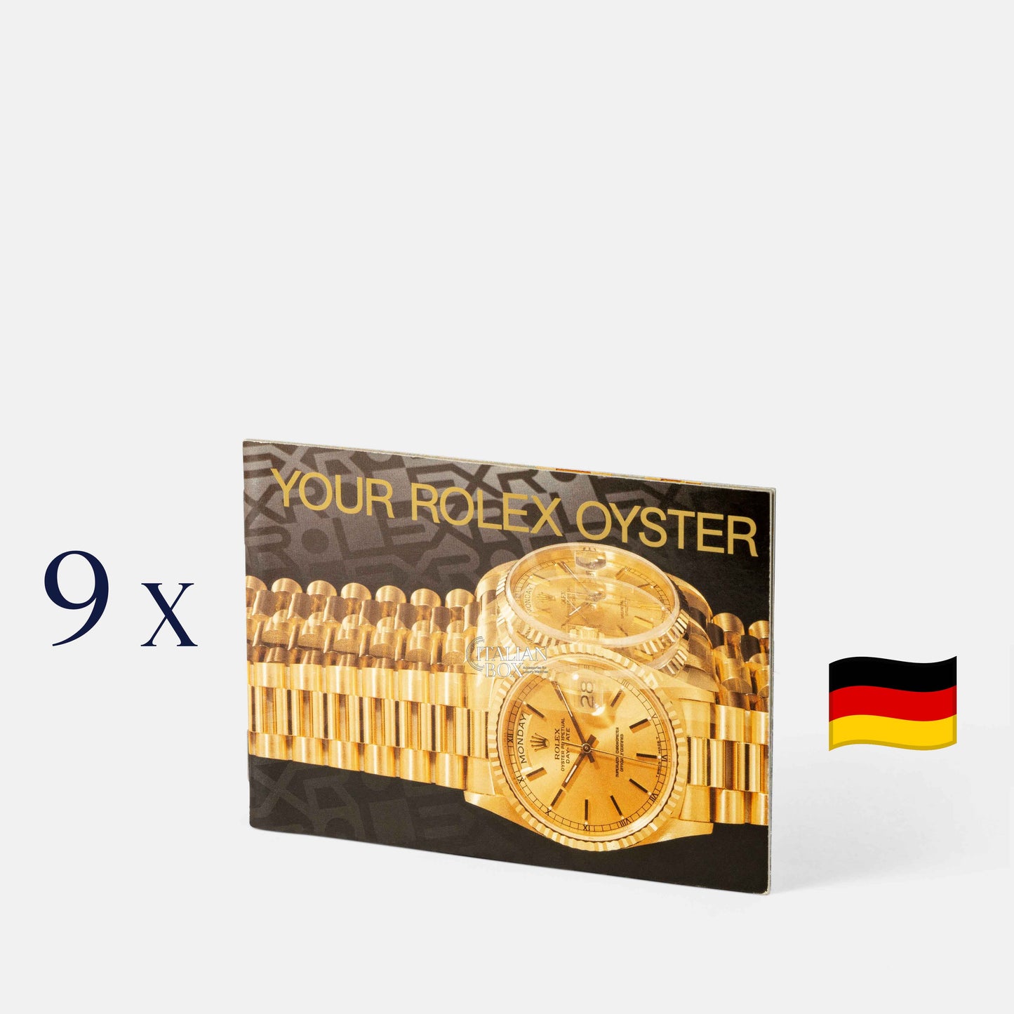 SET 9x Vintage "Hire Rolex Oyster" Booklets (1992-2000) 🇩🇪