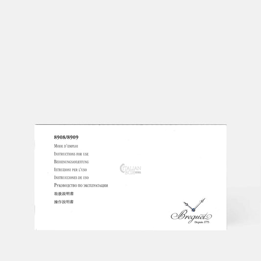 Breguet ref. 8908/8909 Booklet