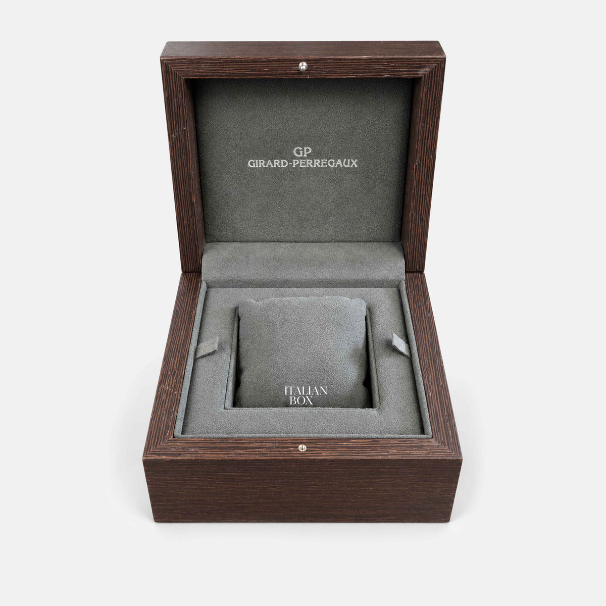 Girard Perregaux Wooden Box - Logo Plaque