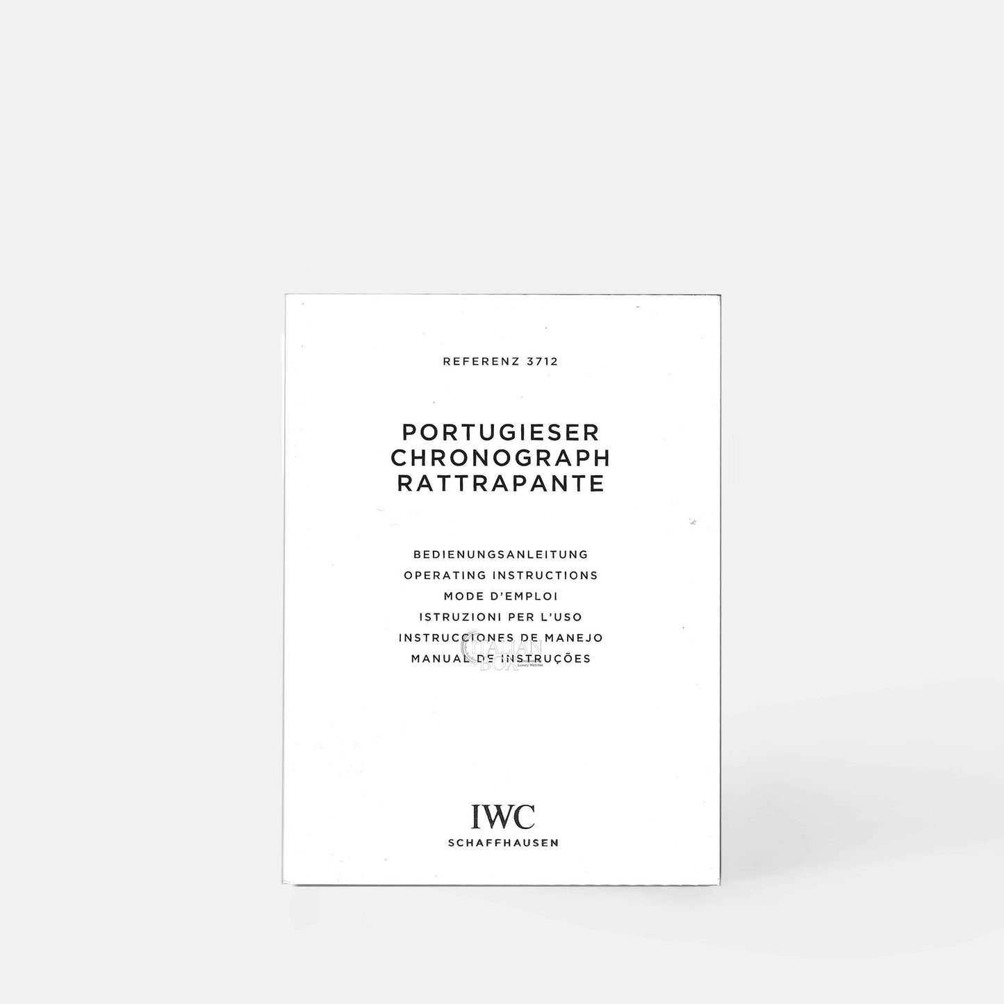 IWC Portugieser Chronograph Rattrapante Booklet - ref. 3712