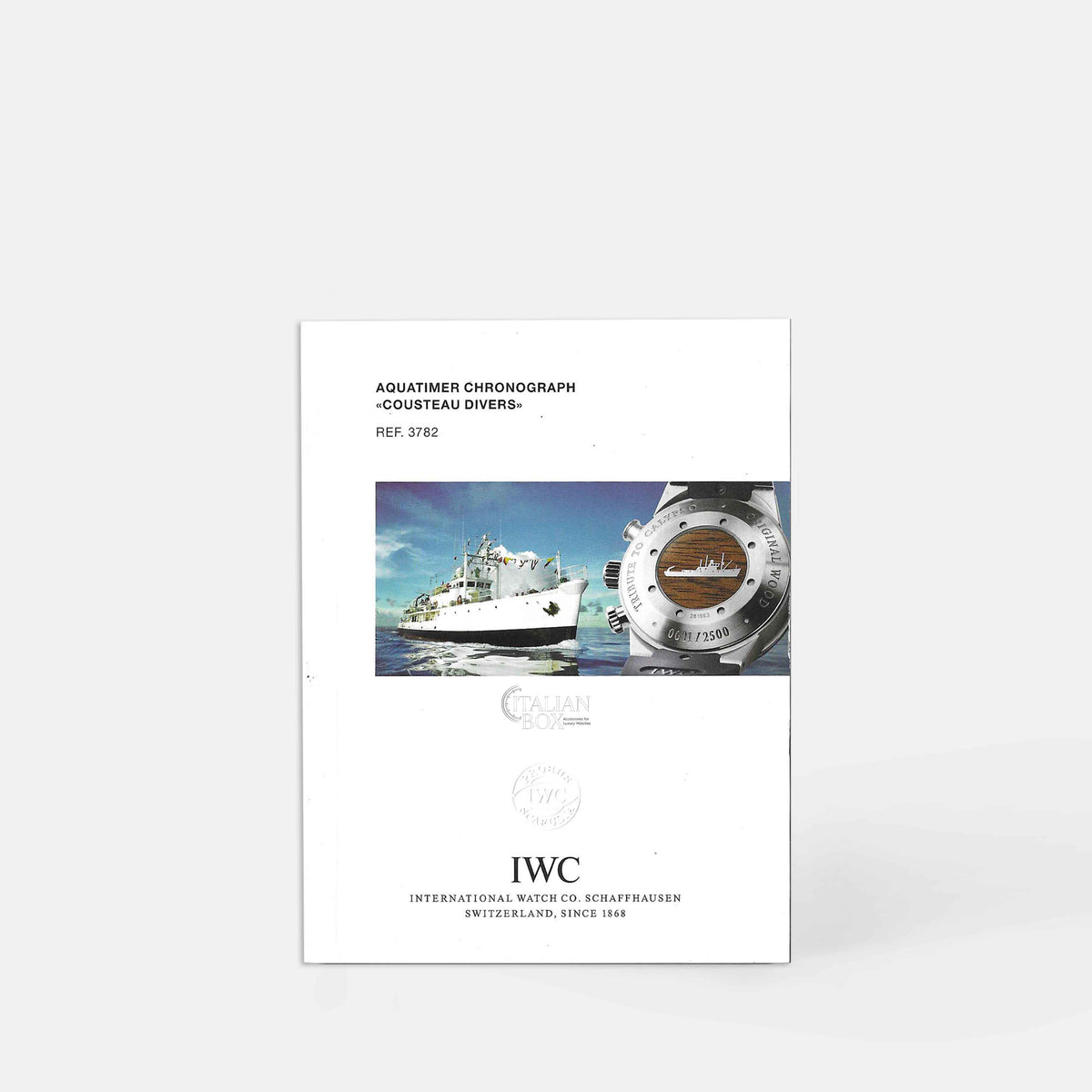IWC Aquatimer Chronograph "Cousteau Divers" Booklet - ref. 3782 (2000-2010)