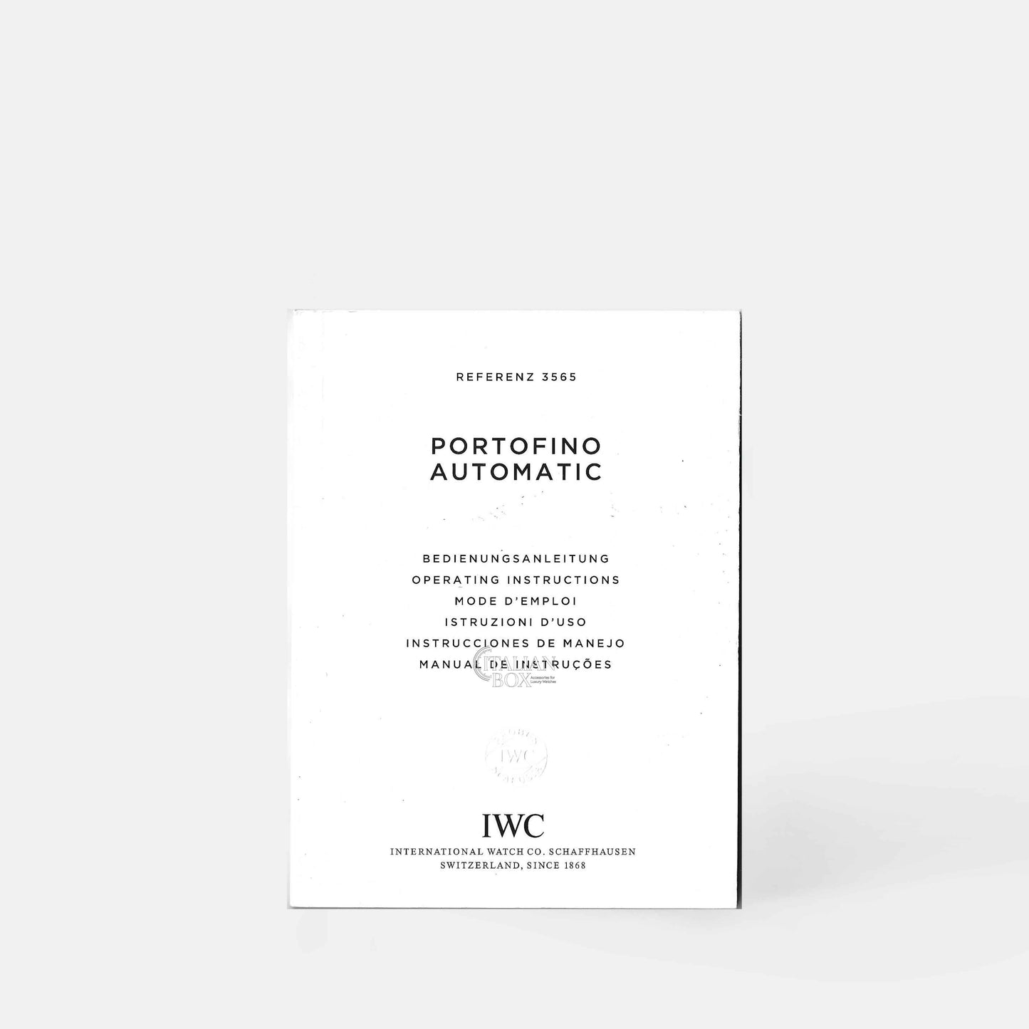 IWC Portofino Automatic Booklet - ref. 3565