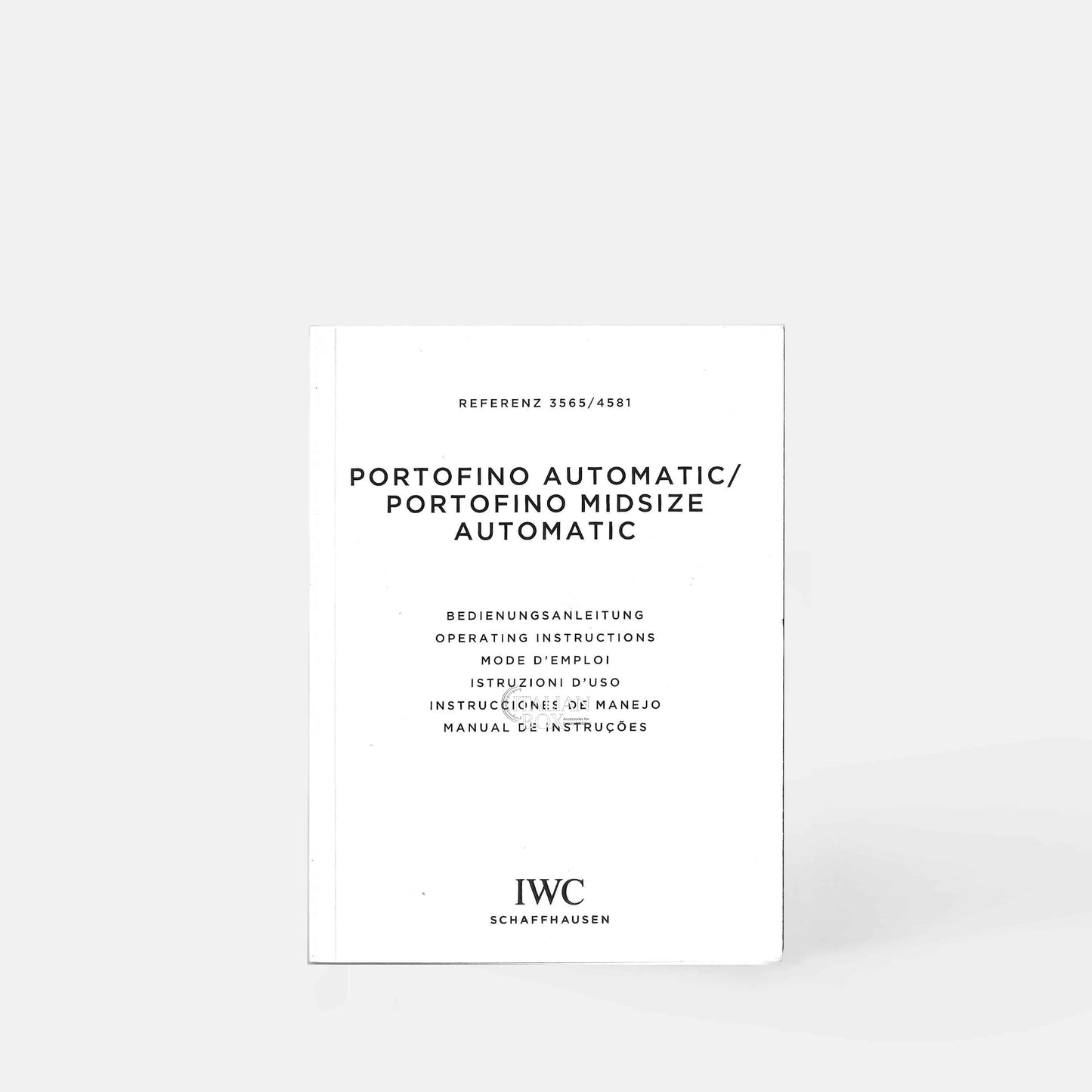 IWC Portofino Automatic Midsize Booklet - ref. 3565/4581