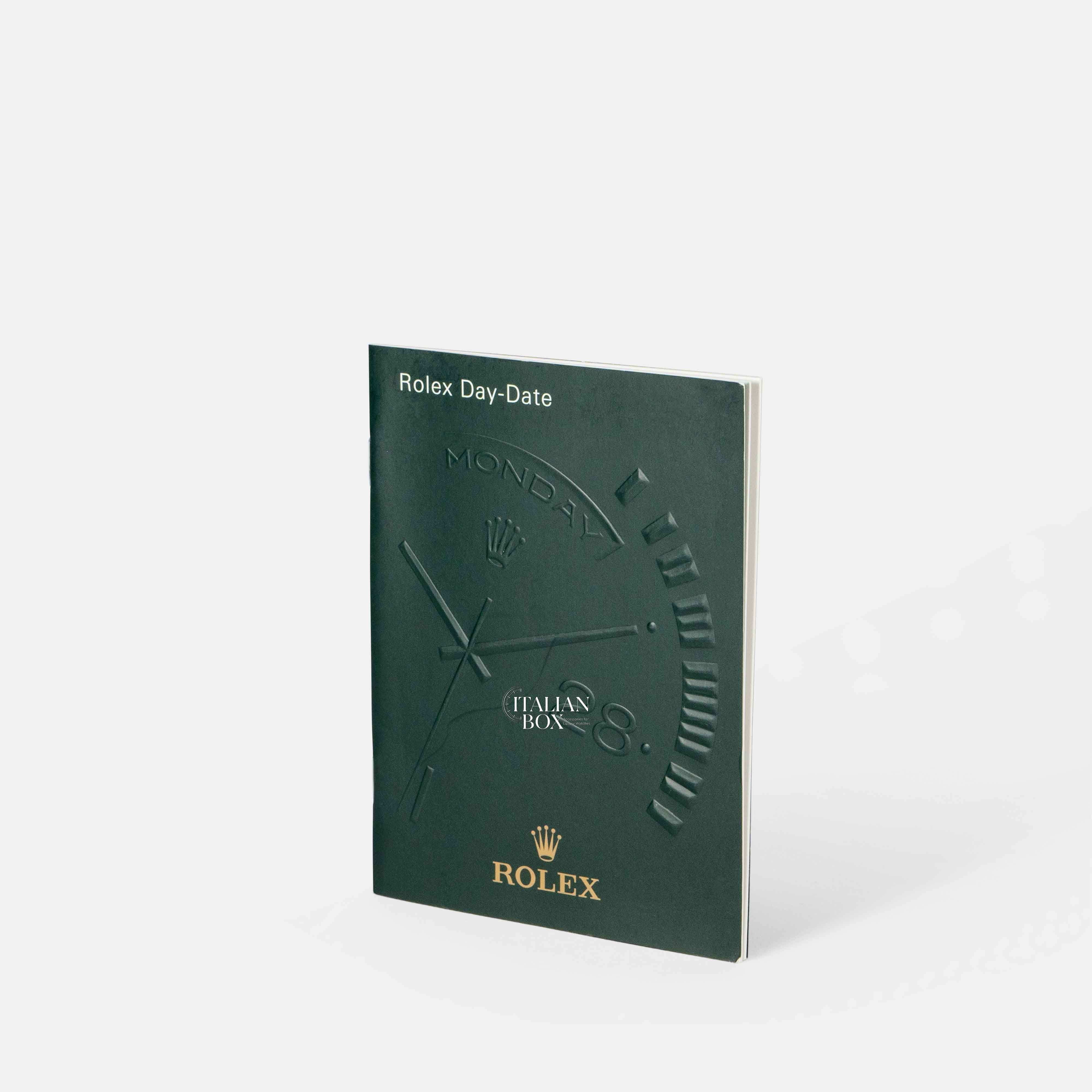 Rolex Day-Date Booklet (2000-2012) – Italian Box Trading