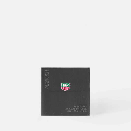 TAG Heuer Automatic and GMT Watches calibre 3, 5 & 7 Booklet