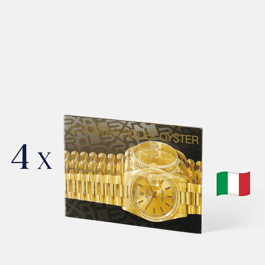SET 4x Vintage "Il Vostro Rolex Oyster" Booklets (1995-2000) 🇮🇹