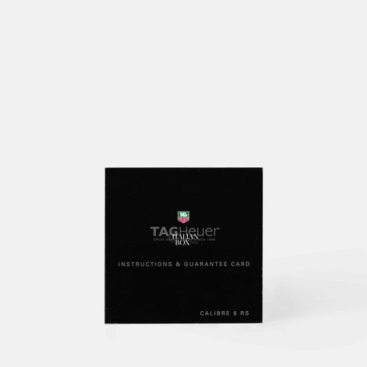 TAG Heuer Calibre 8 RS Booklet