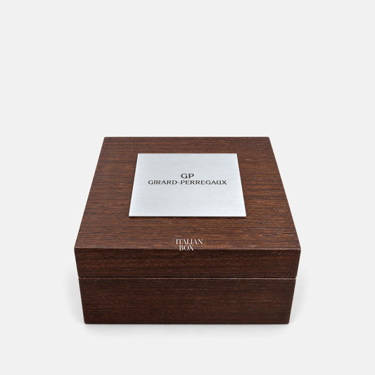 Girard Perregaux Wooden Box - Logo Plaque