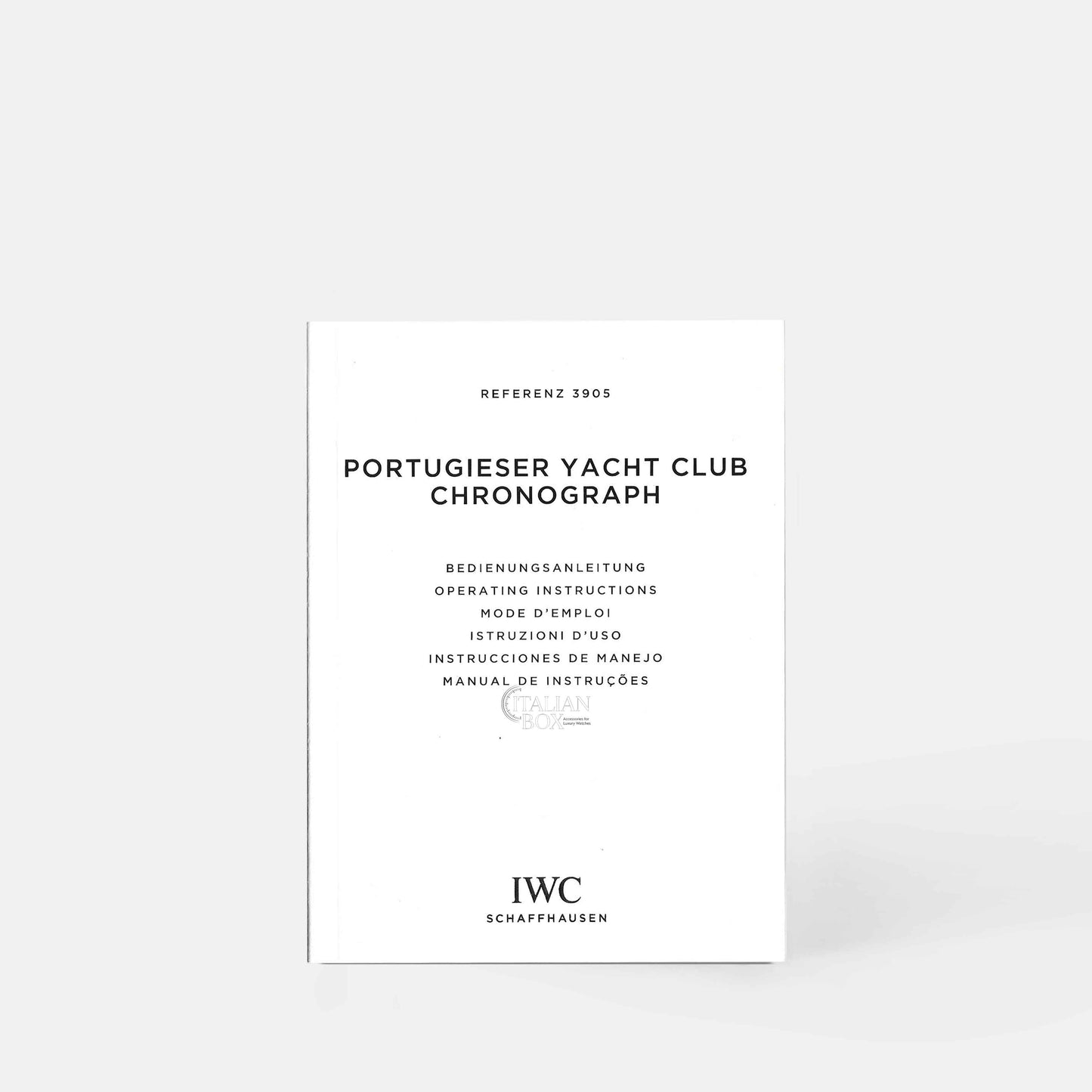 IWC Portugieser Yacht Club Chronograph Booklet - ref. 3905