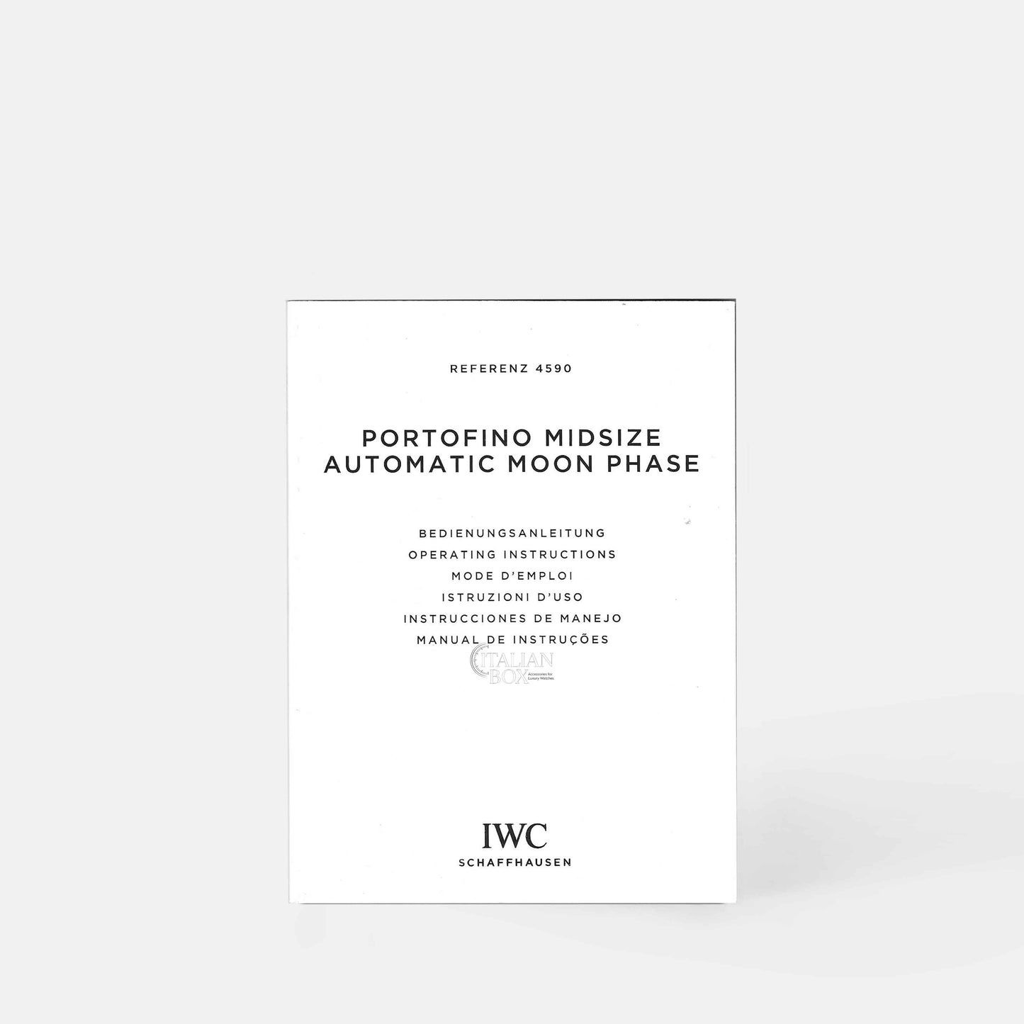 IWC Portofino Midsize Automatic Moon Phase Booklet - ref. 4590