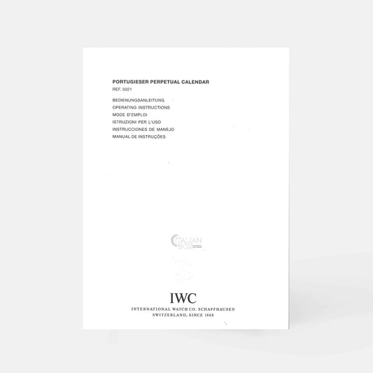 IWC Portugieser Perpetual Calendar Booklet - ref. 5021 (2000-2012)