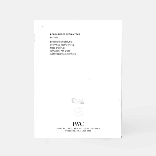 IWC Portugieser Regulateur Booklet - ref. 5444 (2000-2012)
