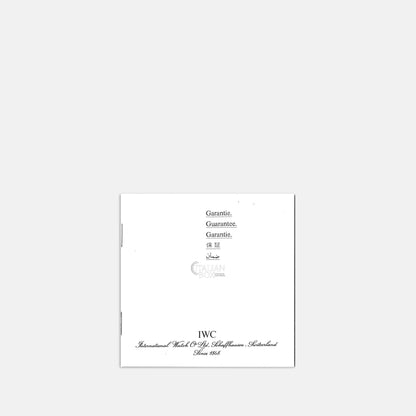 IWC Fliegerchronograph Booklet - ref. 3741 (1992)