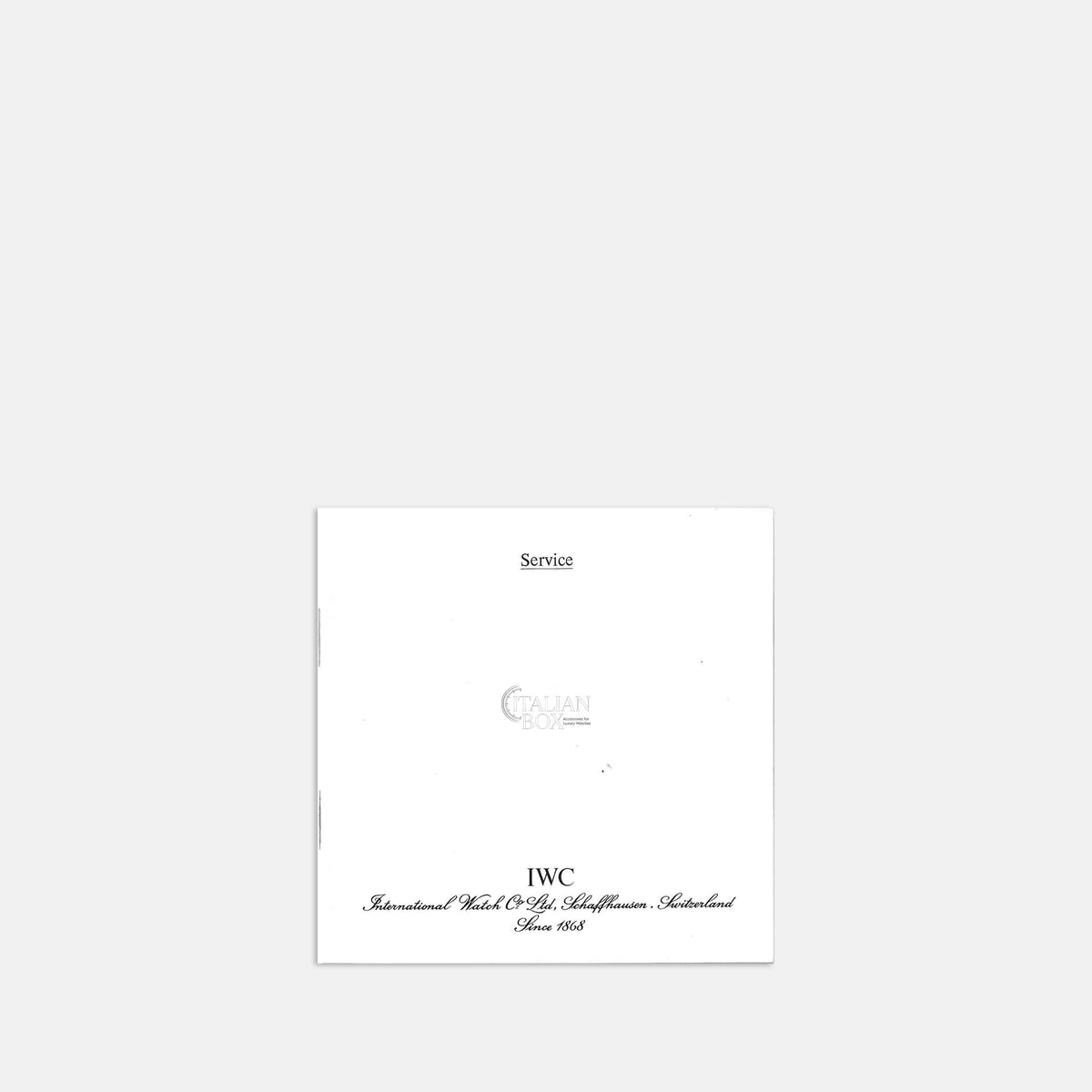 IWC Fliegerchronograph Booklet - ref. 3741 (1992)