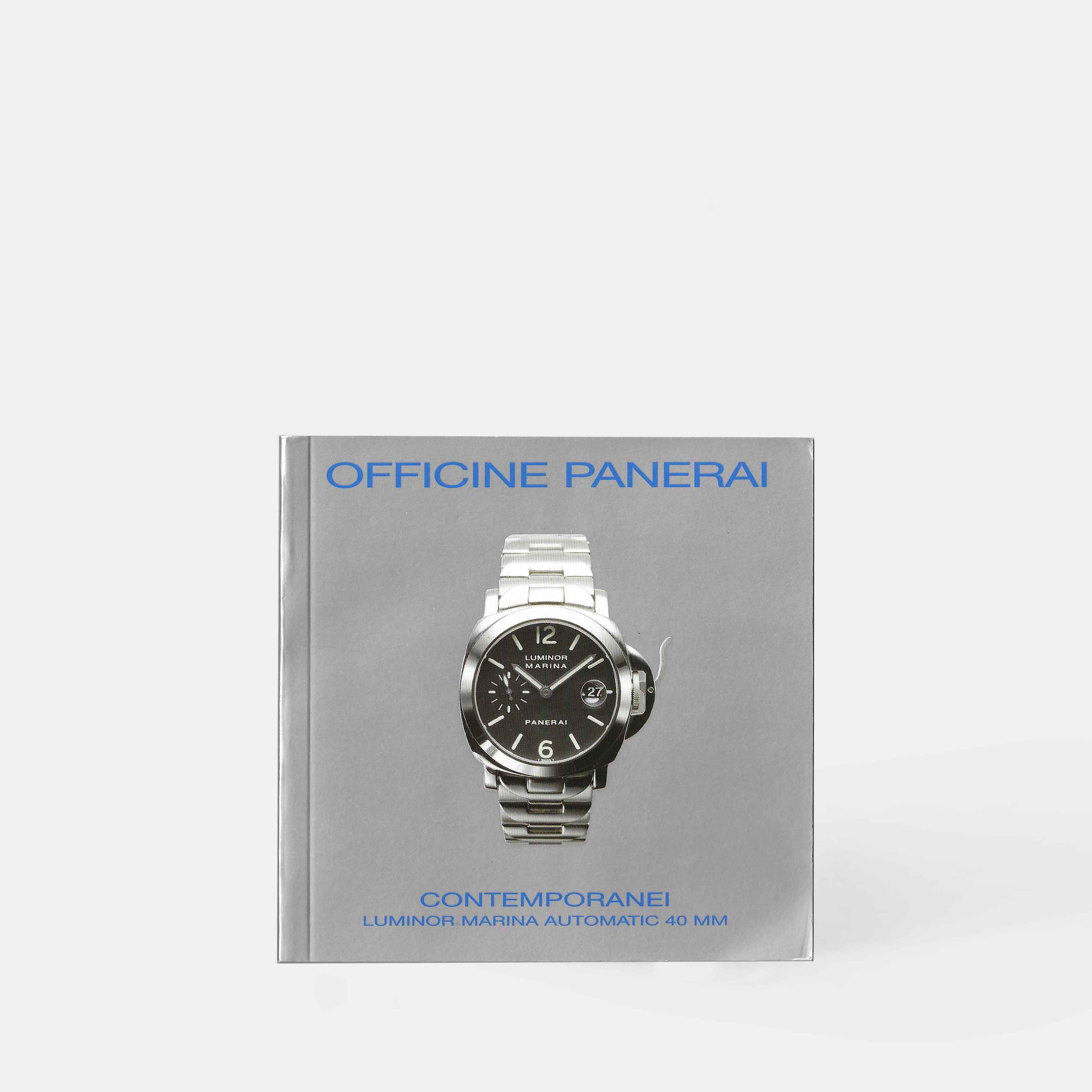 Panerai Booklets – Italian Box Trading
