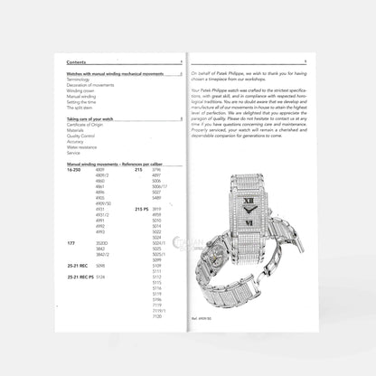 Patek Philippe Manual Winding Movements Booklet (2009-2010)