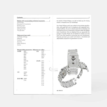 Patek Philippe Manual Winding Movements Booklet (2007-2008)