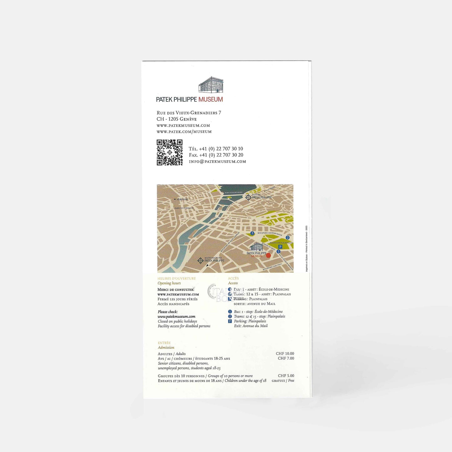 Patek Philippe Museum Flyer - 2023