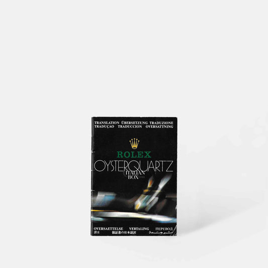 Vintage "Rolex Oysterquartz Translation" Booklet (1991)