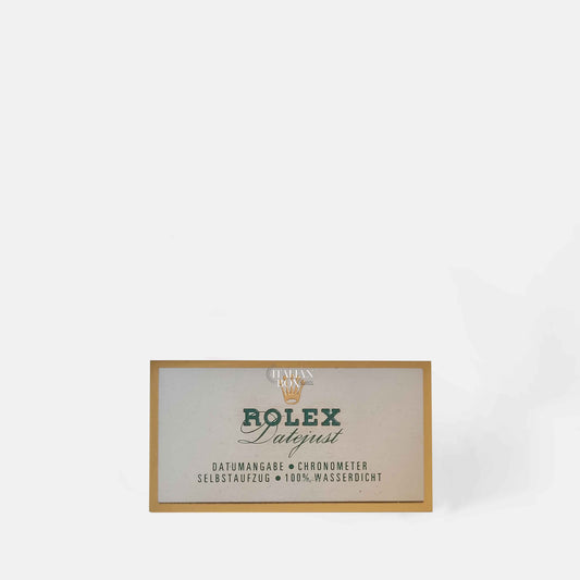 Rolex Datejust Vintage Plate DE