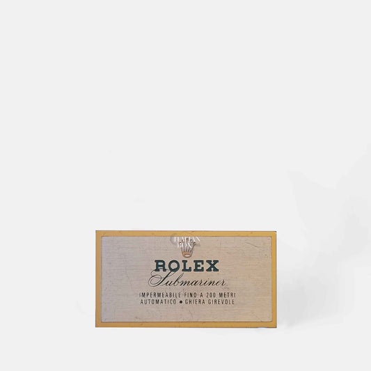 Rolex Submariner Vintage Plate ITA